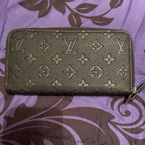 Louis Vuitton Charcoal Monogram Zip Wallet